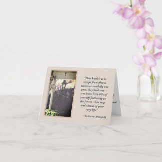 FOR SOMEONE MOVING AWAY/QUOTE ABOUT HOW HARD IT IS CARD