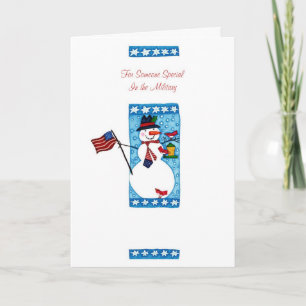 For Someone Special In The Military Holiday Card