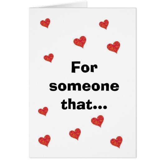 for someone that cards (Front)