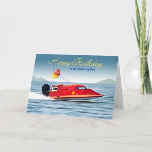 For Son 30th Birthday with High Performance Boat