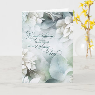 For Son and His Husband Wedding Congratulations  Card