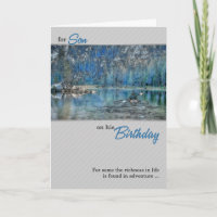 for Son Kayak Rowing on the Lake Birthday