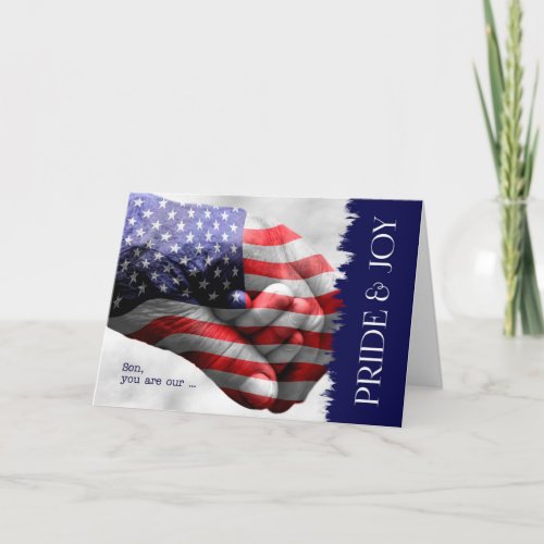 for Son Military Commissioning Congratulations Card