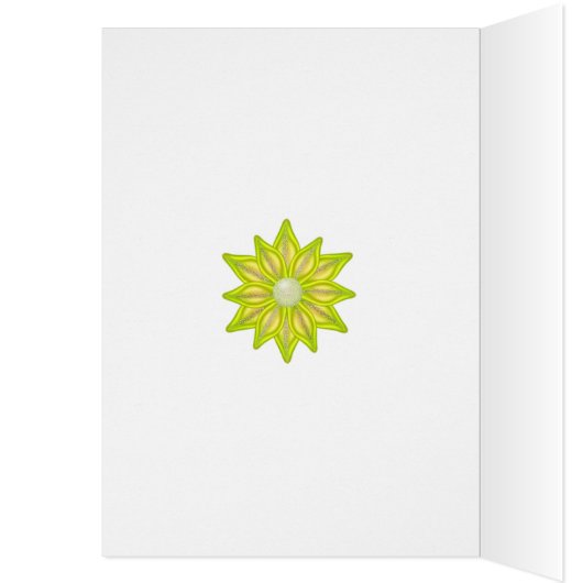 For Son, Thank you card with yellow flowers (Inside (Left))