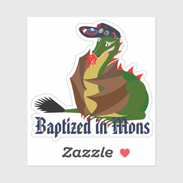 For students baptized in Mons, Belgium Sticker (Sheet)