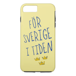 För Sverige i Tiden Cell Phone Case, Swedish iPhone 8 Plus/7 Plus Case