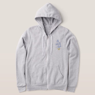 För Sverige i Tiden Zip Hoodie, Sweden Motto Hoodie