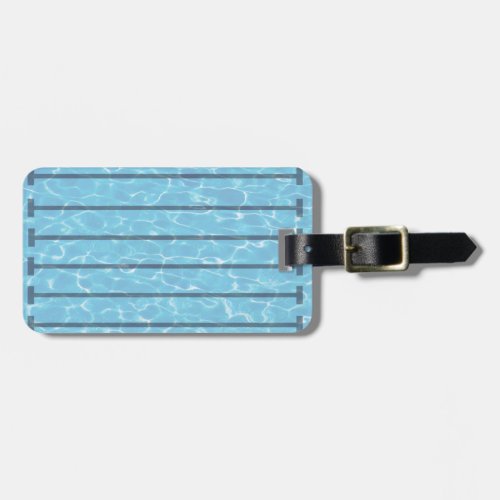 For Swimmers and Swim Teach Coaches Swimming Pool Luggage Tag
