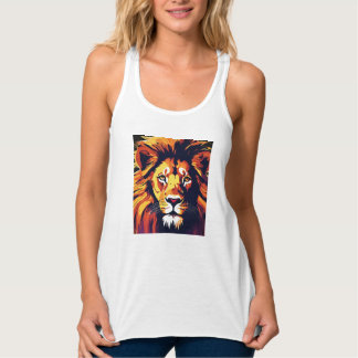 for t-shirt design LION Tank Top
