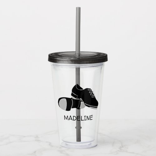 For Tap Dancers Tap Dance Shoes Personalized Acrylic Tumbler