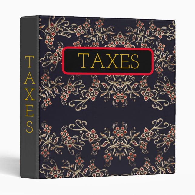 FOR TAXES RECORDS -3RING BINDER (Front/Spine)