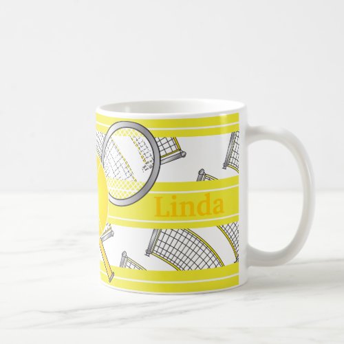 For Tennis Players _ Yellow Coffee Mug