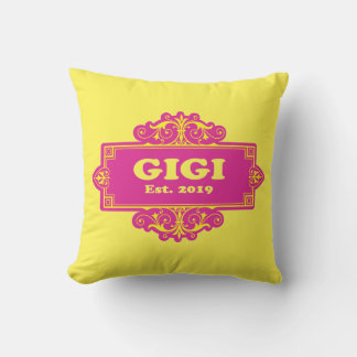 For That Special “GiGi 2019” Throw Pillow