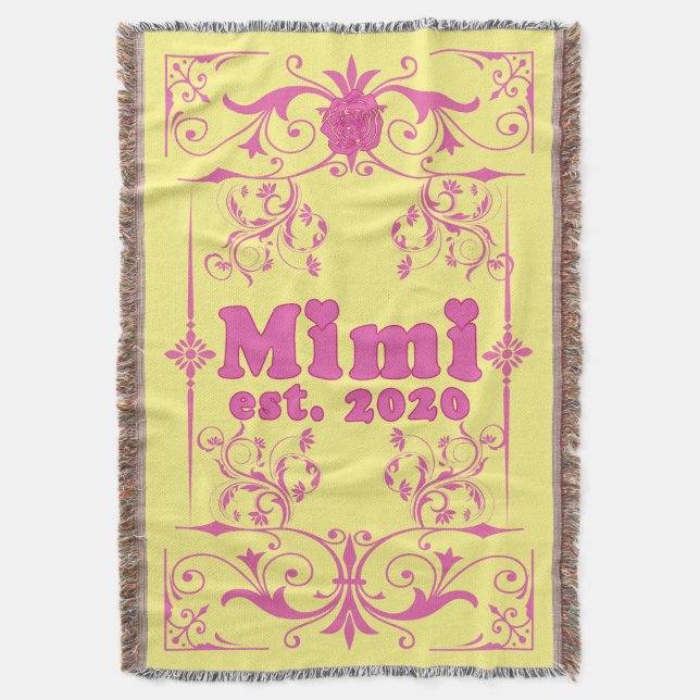 For That Special “Mimi 2020” Throw Blanket (Front Vertical)