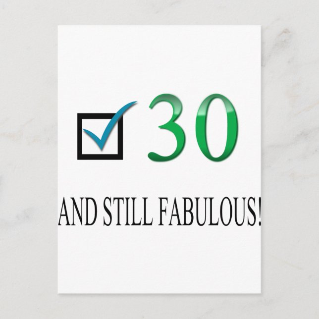 For the 30th Birthday Postcard (Front)