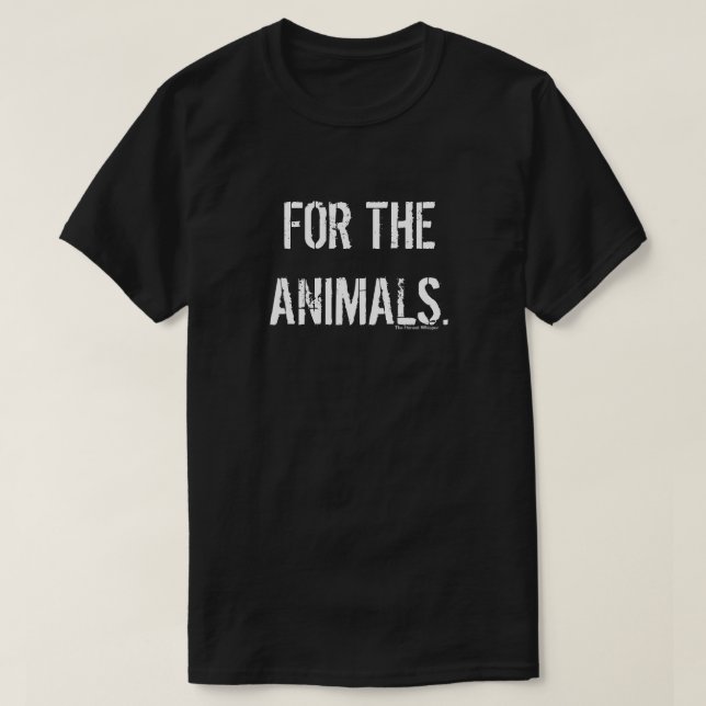 For The Animals Shirt (Black) (Design Front)