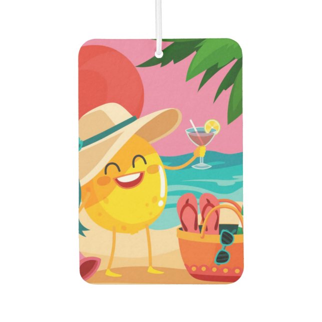 “For the Beach” Air Freshener (Front)