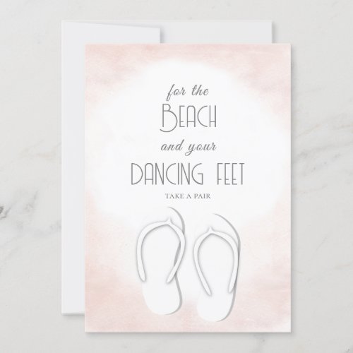 For the Beach and Your Dancing Feet Invitation