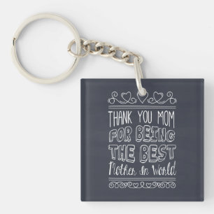 For The Best Mom in the World Keychain