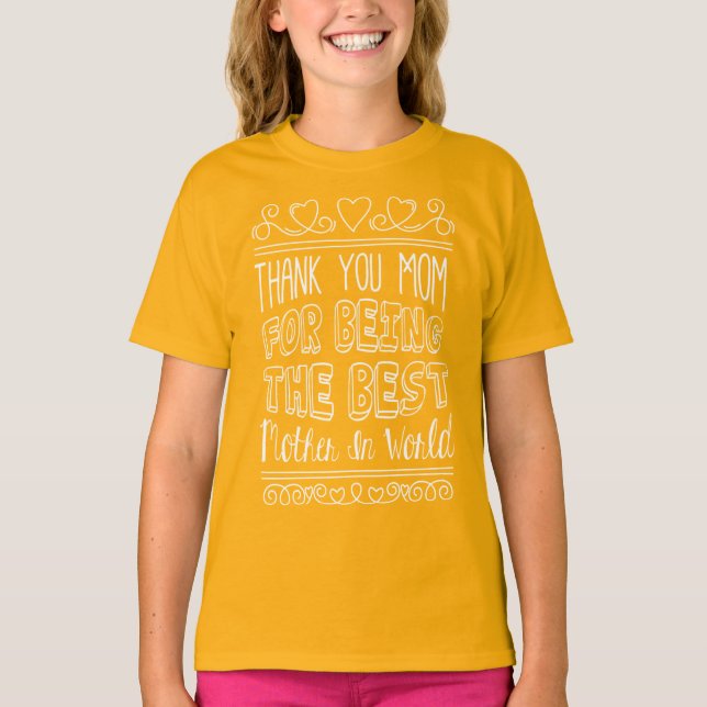 For The Best Mom in the World | Sleeve Shirt (Front)