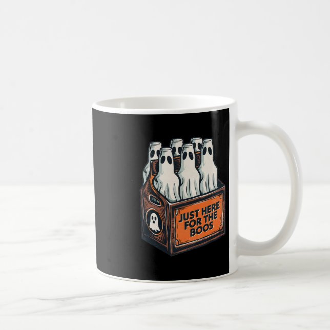 For The Boos Halloween 6 Pack Booze Ghost Beer Bot Coffee Mug (Right)