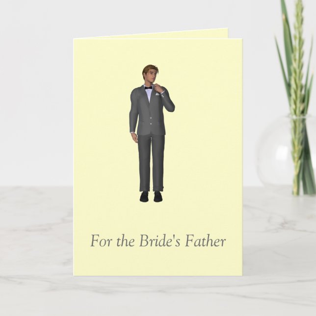 For the Bride's Father Card (Front)