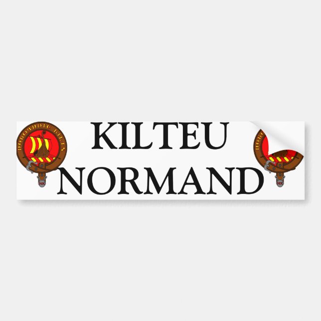 For the cars of Kilteux Bumper Sticker (Front)