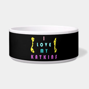 For the cat with love bowl