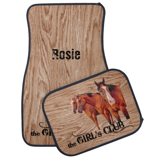 for the Cowgirl's Wheels Western Car Floor Mat (Set)