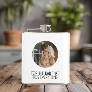 "For the Dad That Fixes Everything" Flask