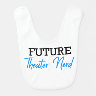 For the Future Theater Nerd Blue Baby Bib