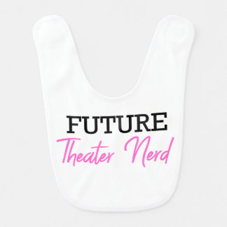 For the Future Theater Nerd Pink Baby Bib