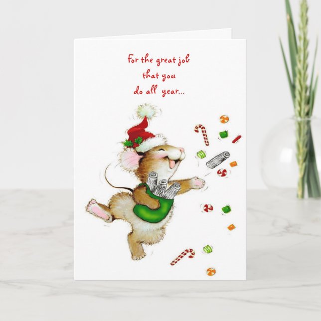 For The Great Job That You Do All Year Holiday Card (Front)
