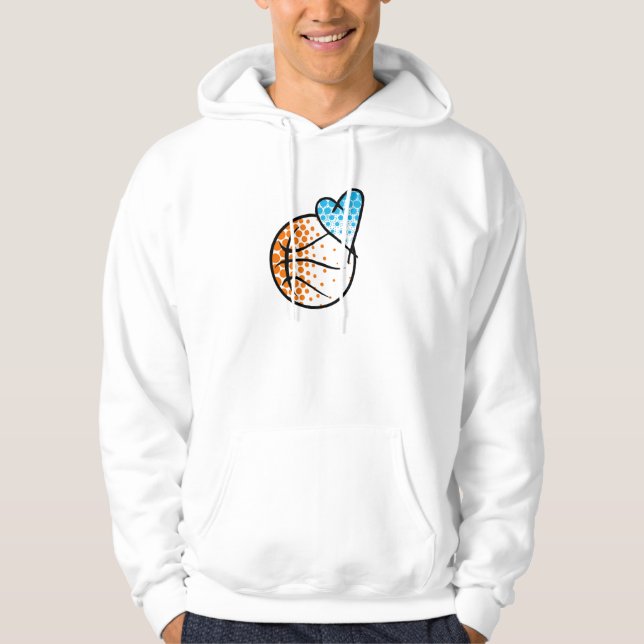 for the heart of.. BASKETBALL Hoodie (Front)