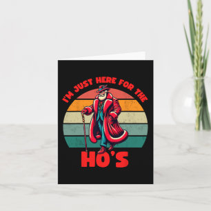 For The Hos Inappropriate Santa Xmas Naughty List Card