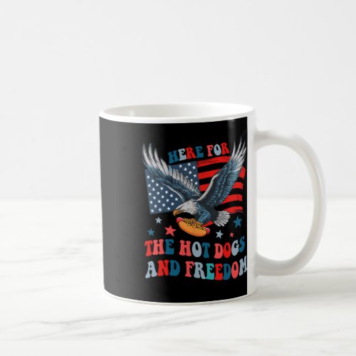 For The Hot Dogs And Freedom 4th Of July Boys Girl Coffee Mug