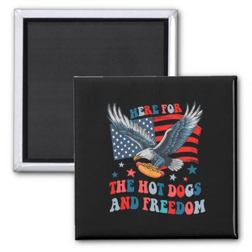 For The Hot Dogs And Freedom 4th Of July Boys Girl Magnet