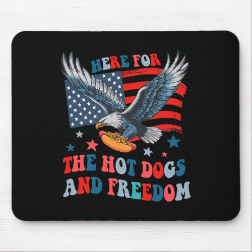 For The Hot Dogs And Freedom 4th Of July Boys Girl Mouse Pad