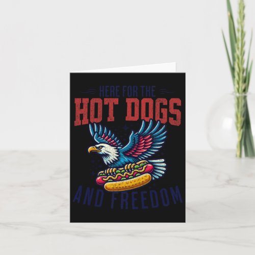 For The Hot Dogs And Freedom Men 4th July Women Ea Card
