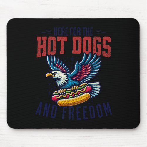 For The Hot Dogs And Freedom Men 4th July Women Ea Mouse Pad