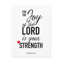 'For the Joy' Quote Postcard