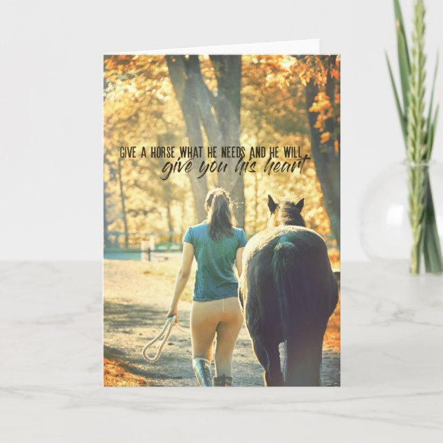FOR THE LOVE OF A PONY Greeting Card (Front)