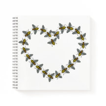 ‘For The Love of Bees’ Heart Design