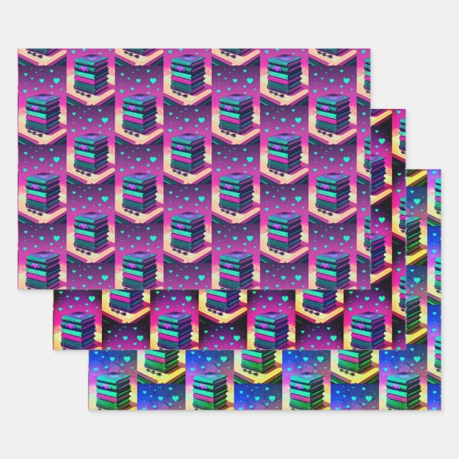 For The Love Of Books Wrapping Paper Sheets (Set)