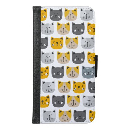 For the Love of Cats Wallet Phone Case For Samsung Galaxy S6