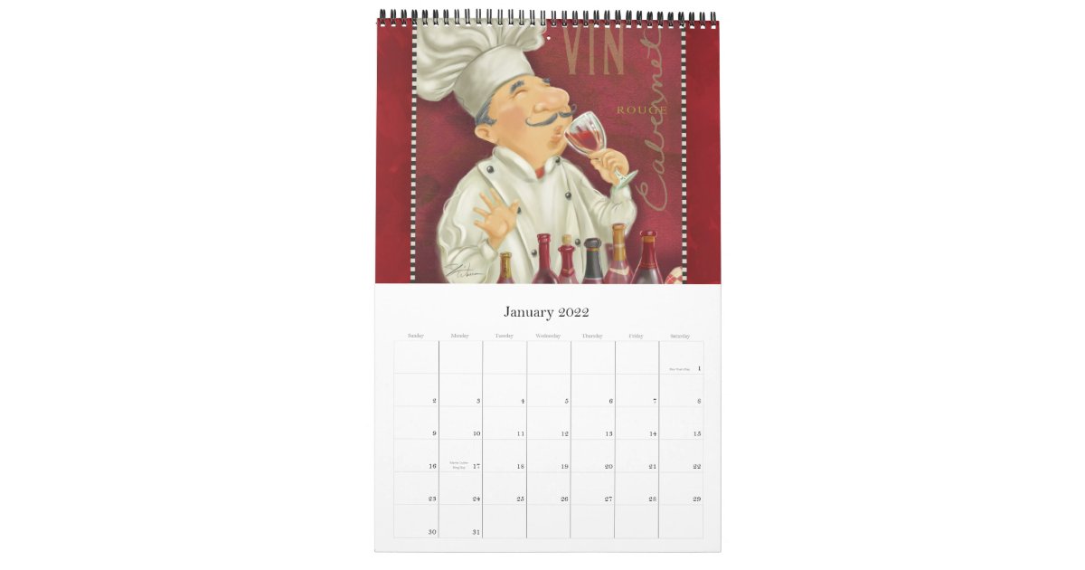 For the Love of CHEFS Calendar 2013