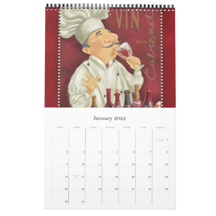 For the Love of CHEFS Calendar 2013