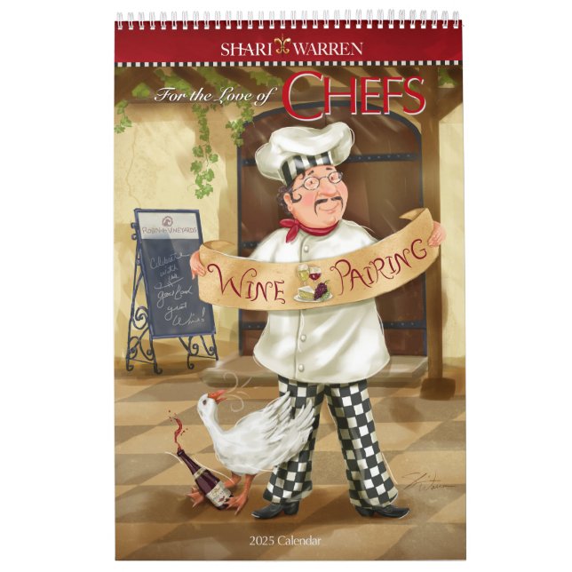 For the Love of CHEFS Calendar 2025 (Cover)