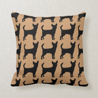 For the Love of Chihuahuas Throw Pillow