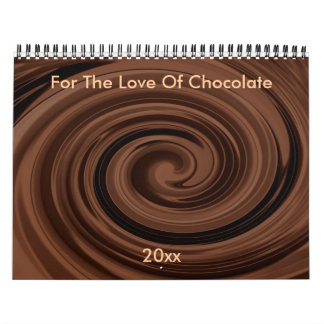 For The Love of Chocolate Customizable Calendar